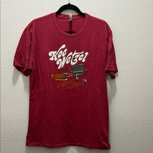 Next Level Apparel Red Graphic Tee